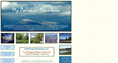 Desktop Screenshot of mypalomarmountain.com